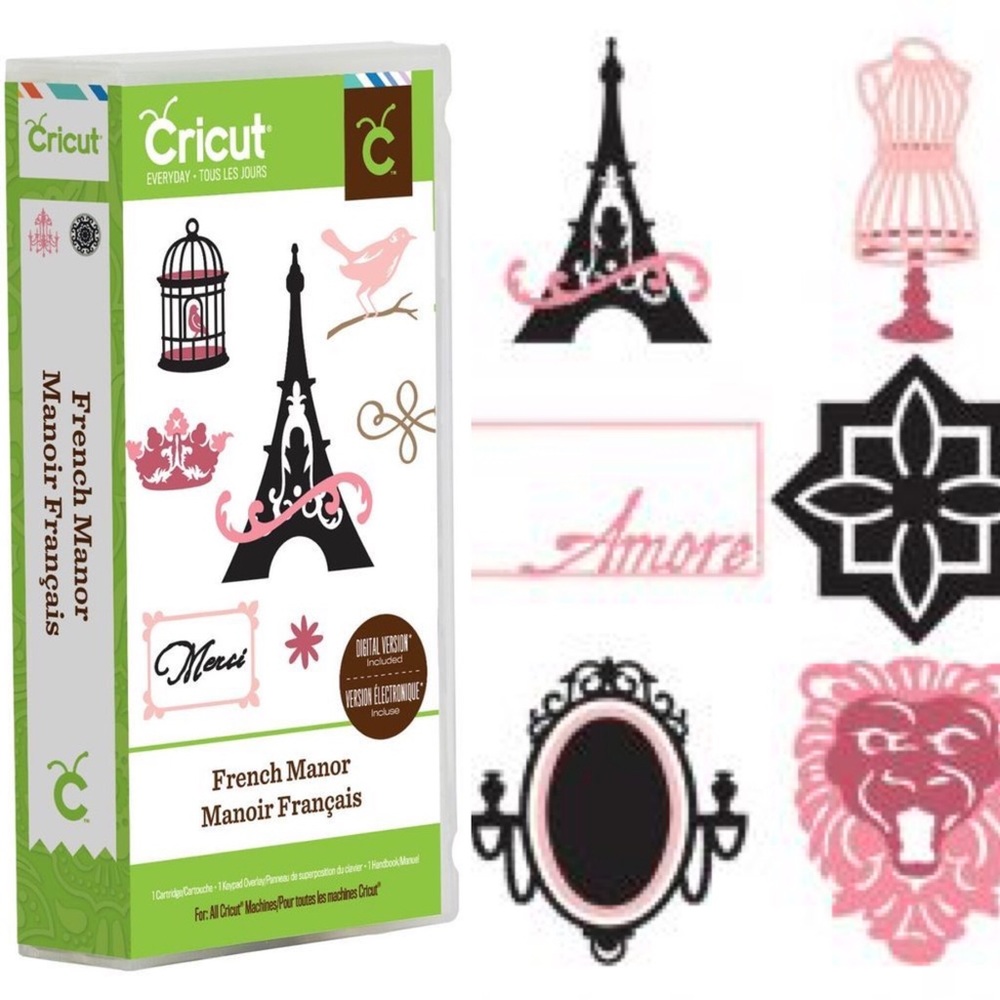 CRICUT French Manor Cartridge Works With All Machines Digital Green One Size